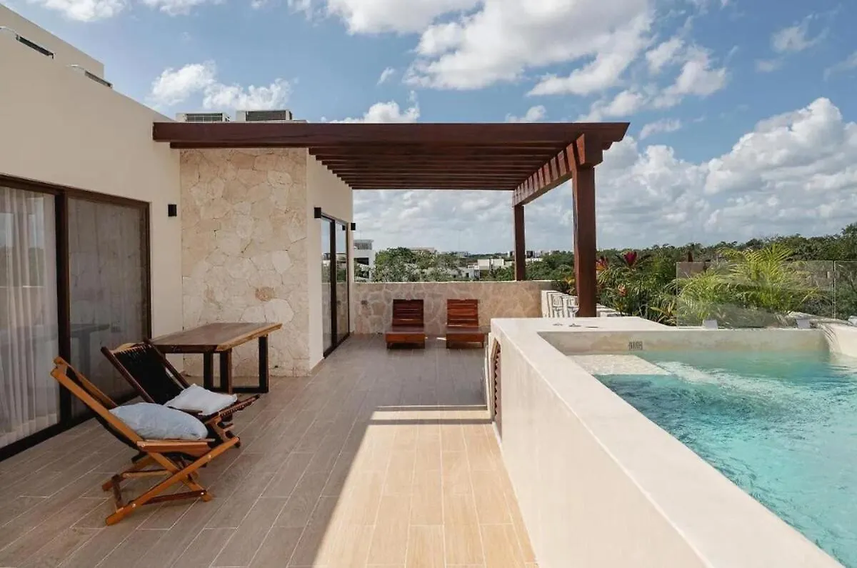 Amazing 2 Bdr Ph Private Pool Terrace Jungle View Apartment Tulum 0*,